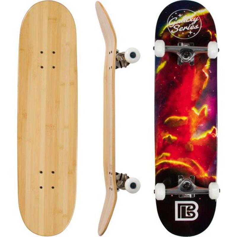Cosmic Clouds Graphic Bamboo Skateboard Limited Deck Only 7.75″