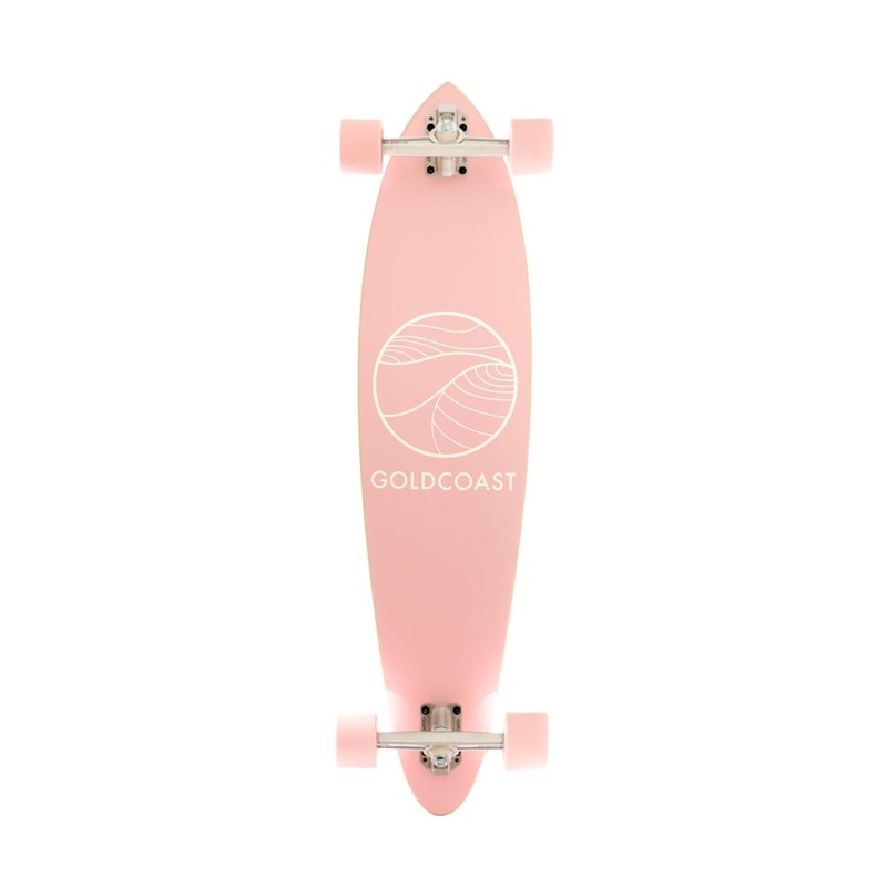 GoldCoast Classic Pink 37″ Pintail Longboard Complete
