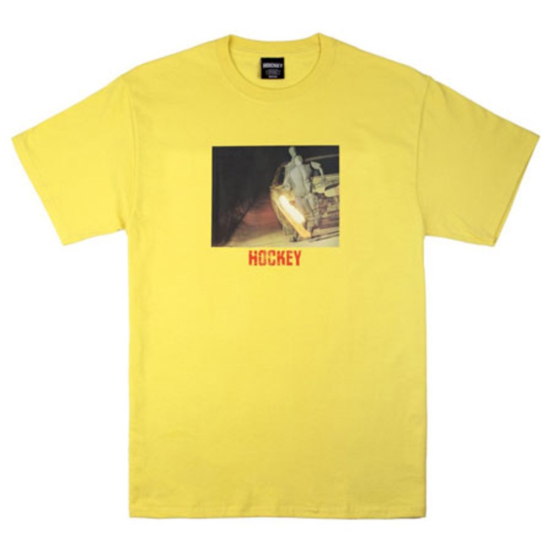 Hockey Crash Test T Shirt Yellow Medium