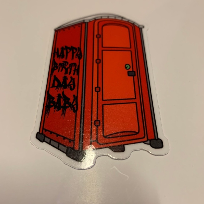 Merde Skateboards “Happy Birthday Baby” Sticker