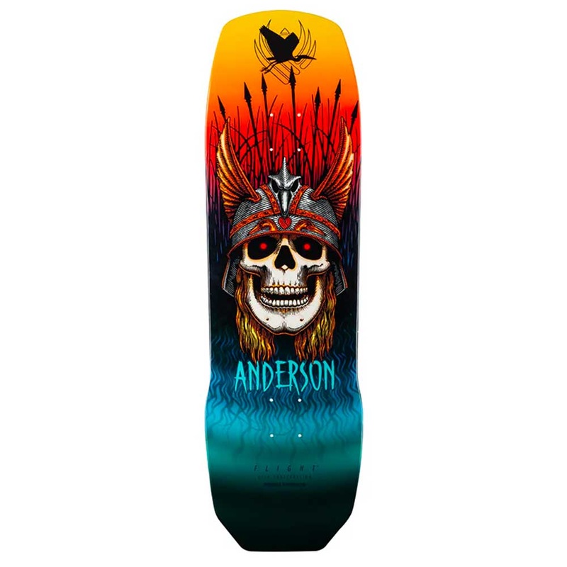 Powell Peralta Andy Anderson Heron Skull Flight Skateboard Deck – 9.13″ Deck only 9.1