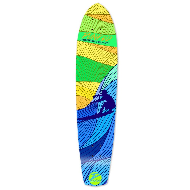 Punked Slimkick Longboard Deck – Surf’s up Deck