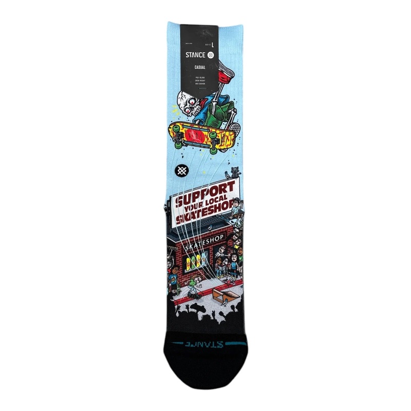 Stance x Skate Shop Day Todd Bratrud SSD 2025 Socks Blue/ Black Medium