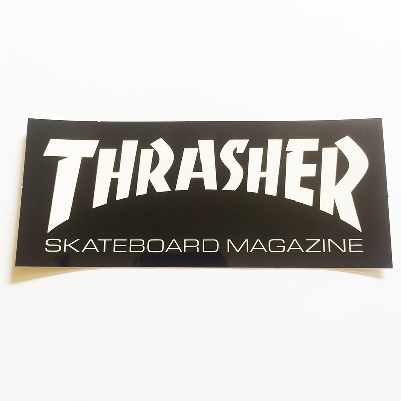 Thrasher Magazine Skateboard Sticker – Black