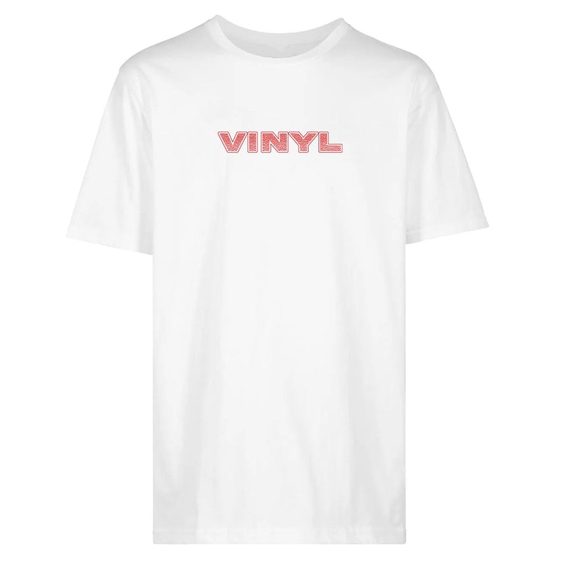 Vinyl Static T Shirt White Medium