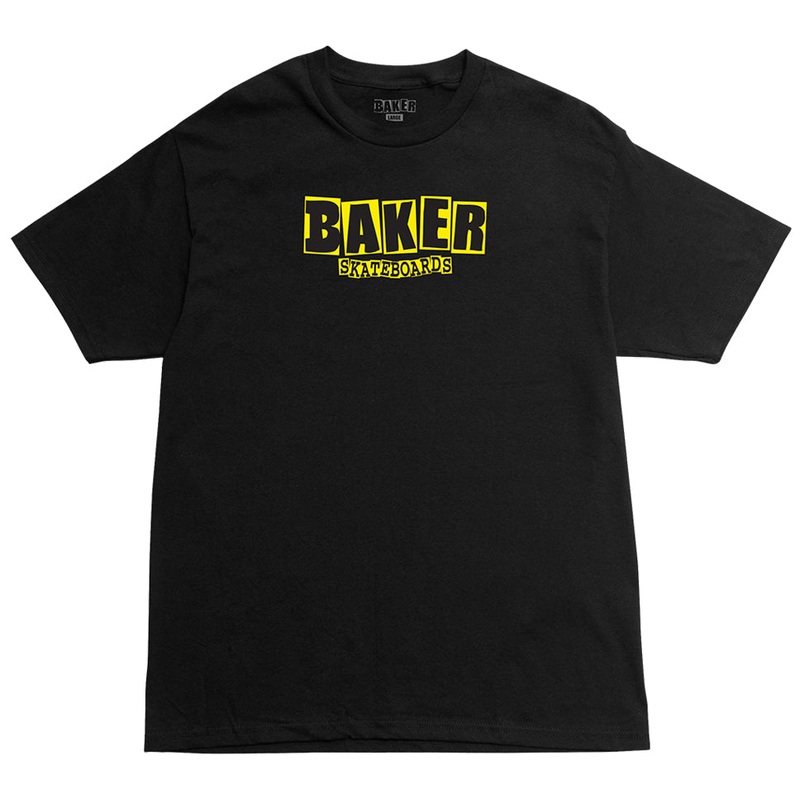 Baker Brand Logo T Shirt Black/ Yellow Small