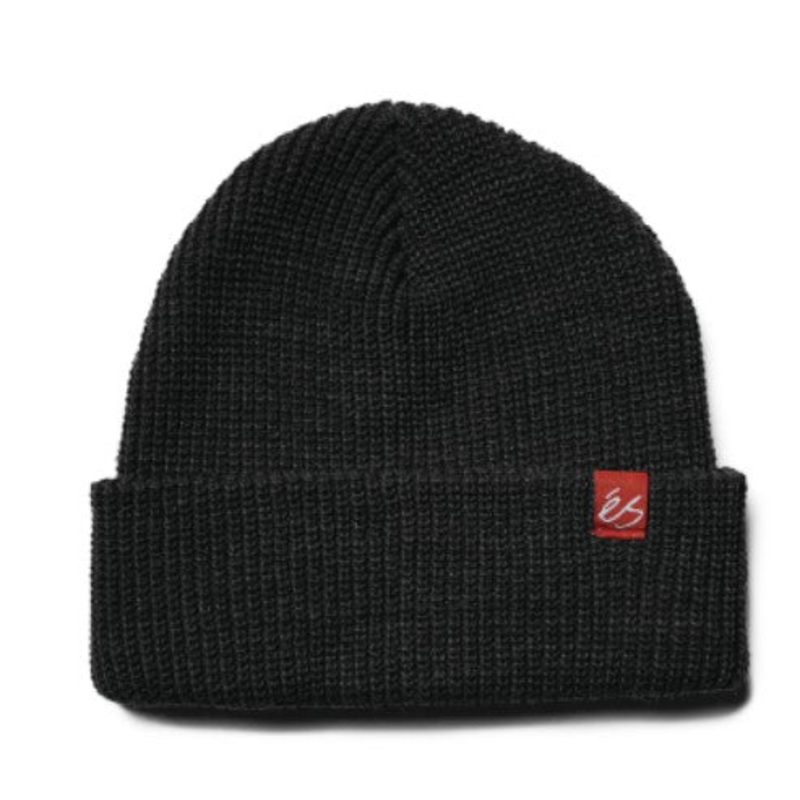 eS Block Beanie Black
