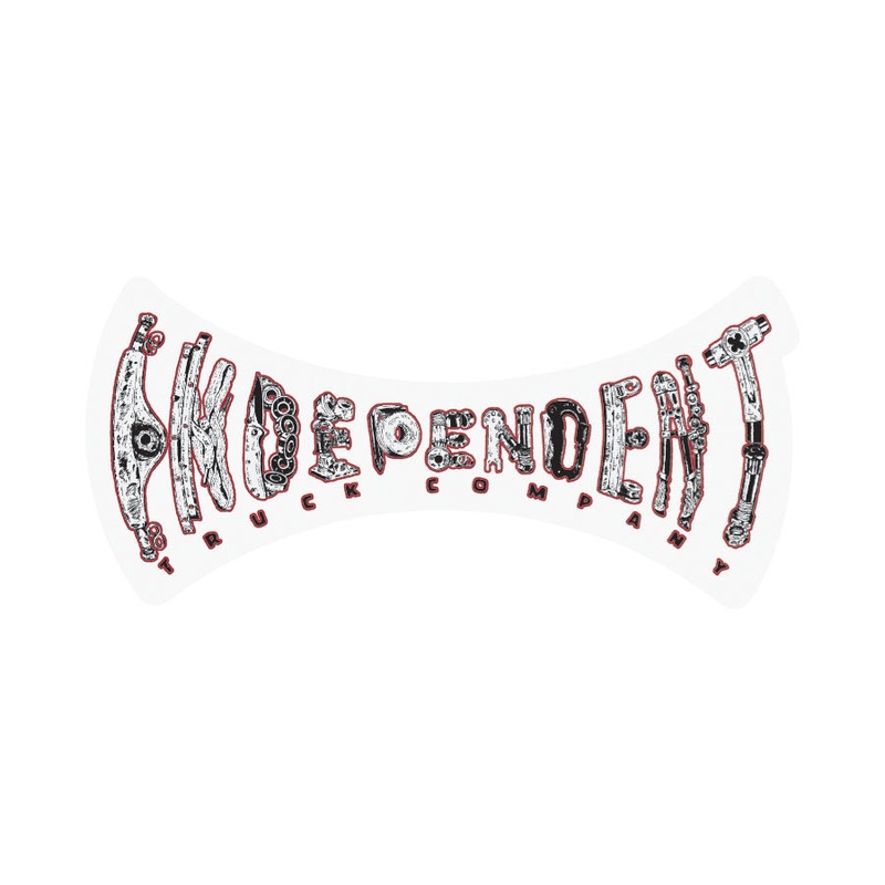 Genuine Parts 6in Independent Stickers (25 Pack) Black/Red/White 6 in