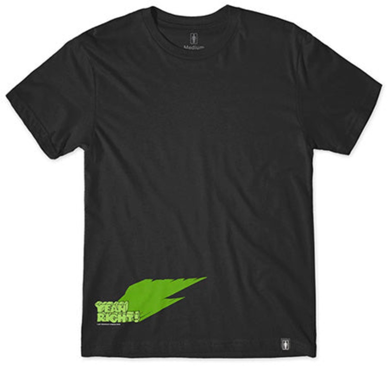 Girl Yeah Right Shadow T Shirt Black Medium