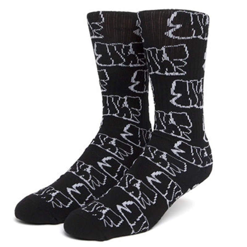 HUF Remio Crew Socks Black One size fits all