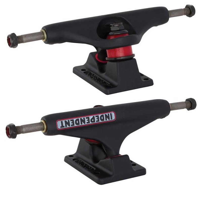 Independent Stage 11 Bar Logo Flat Black Standard Skateboard Trucks 139 (8″)