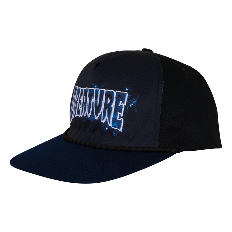 Inferno Creature Snapback Hat White/Gold OS