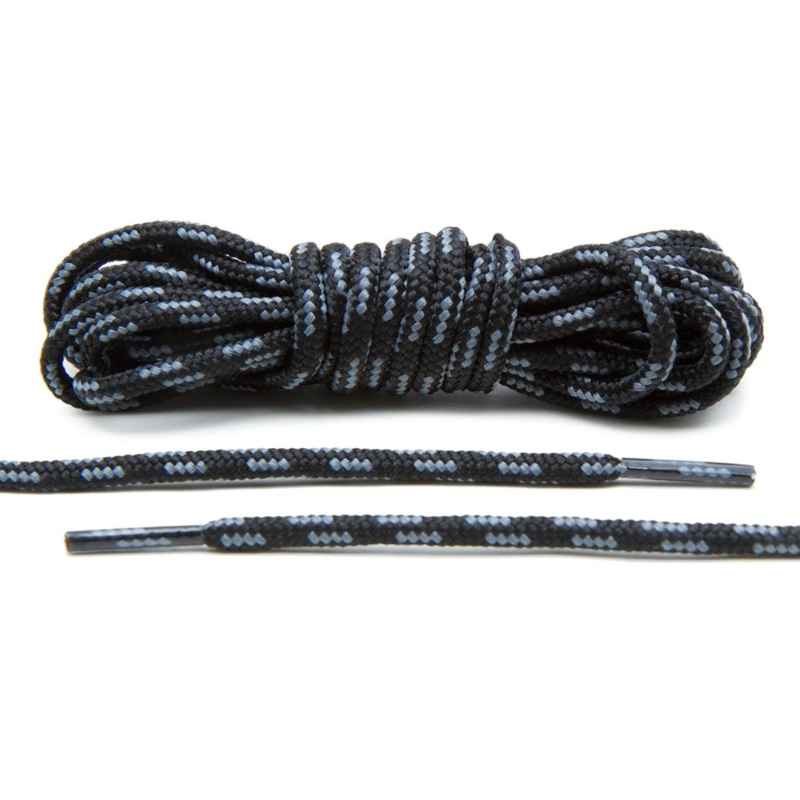 Lace Lab Boot Laces Black/Grey 63″