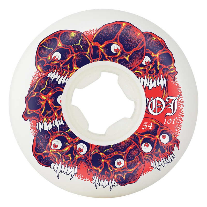 OJ 3 Grey Matter Hardline 101a Wheels White 54mm