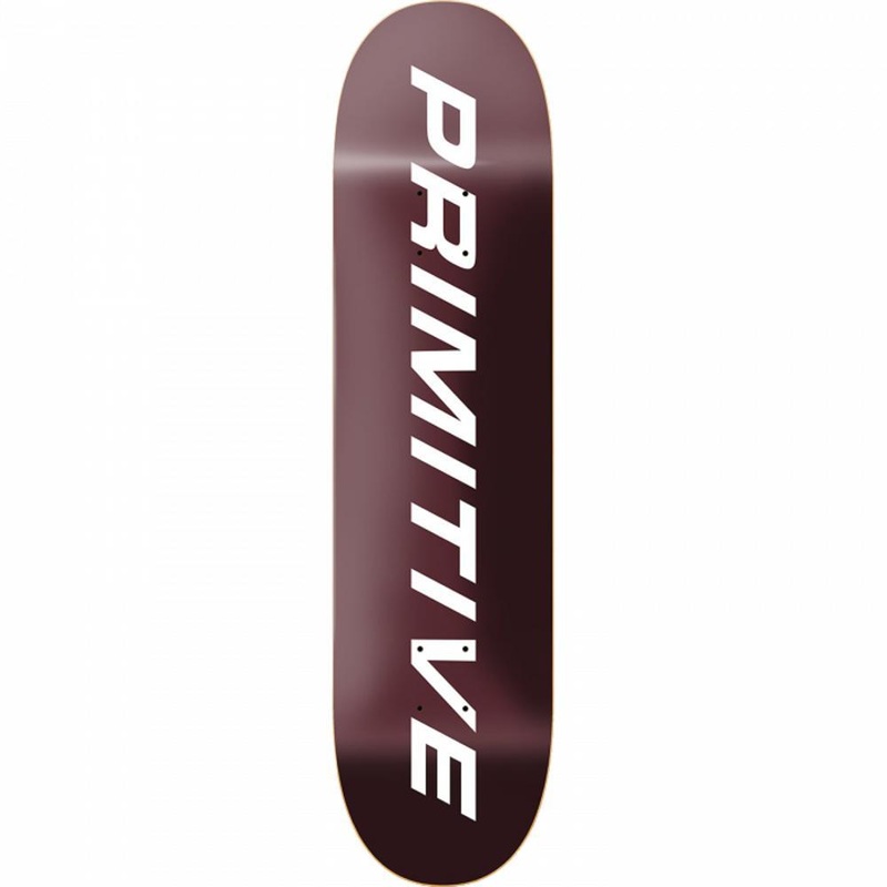 Primitive Euro Slant Core 8.125″ Burgundy Skateboard Deck