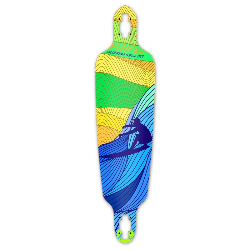 Punked Drop Through Longboard Deck – Surf’s up Deck