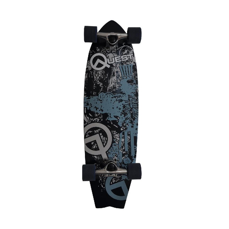 Quest Skull City 33″ Kicktail Cruiser Board Complete