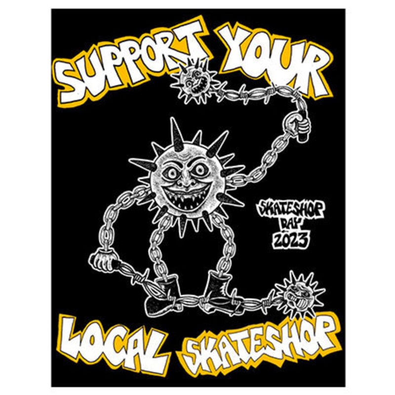 Skate Shop Day Skate Shop Day 2023 Sticker Black 5″