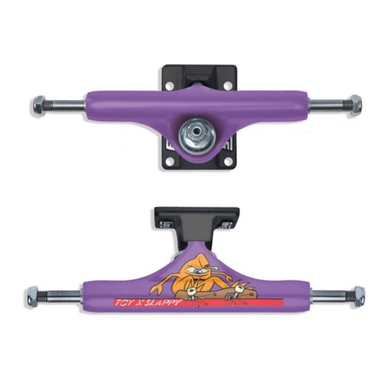 SLAPPY X TOY MACHINE STI HOLLOW PURPLE BLACK SKATEBOARD TRUCKS 8