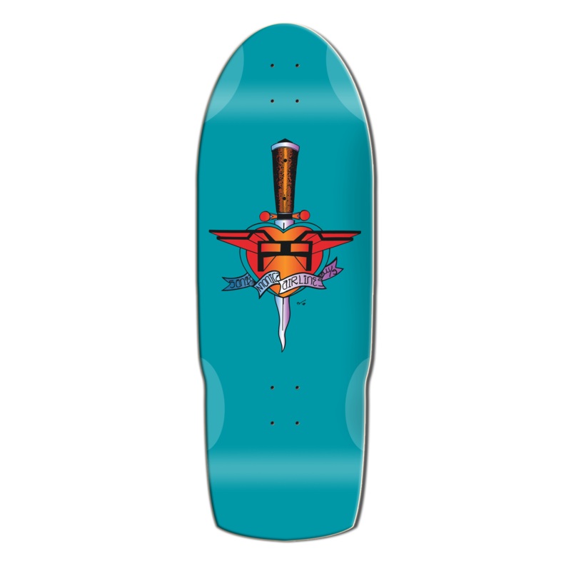 SMA Heart Attack Teal 10.5″ Skateboard Deck