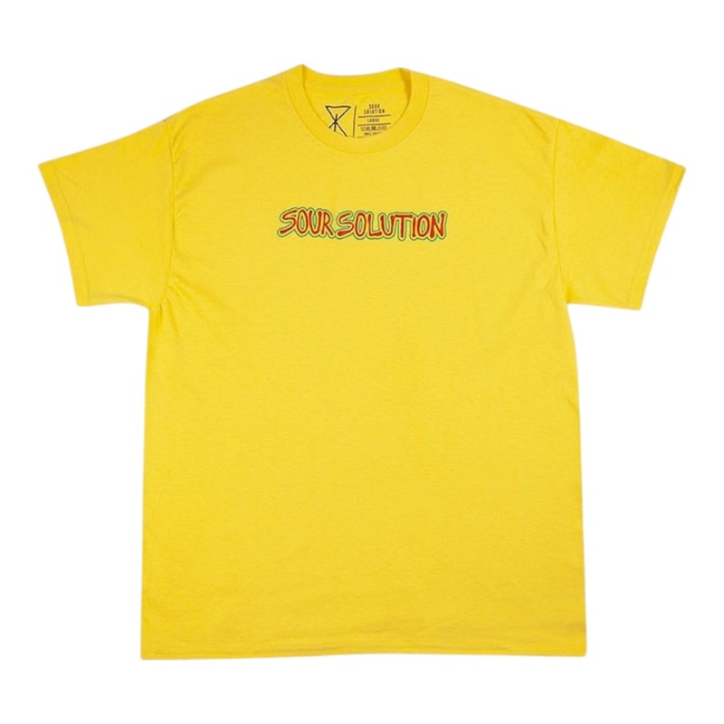 SOUR SOLUTIONS BRAINS T-SHIRT YELLOW S