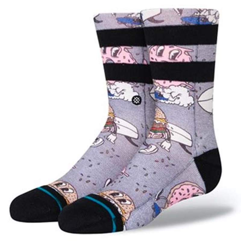 Stance Cruz Kids Socks Grey Large