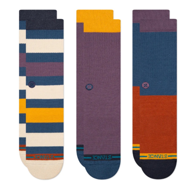 Stance Dexter 3 Pack Crew Socks Medium Multi