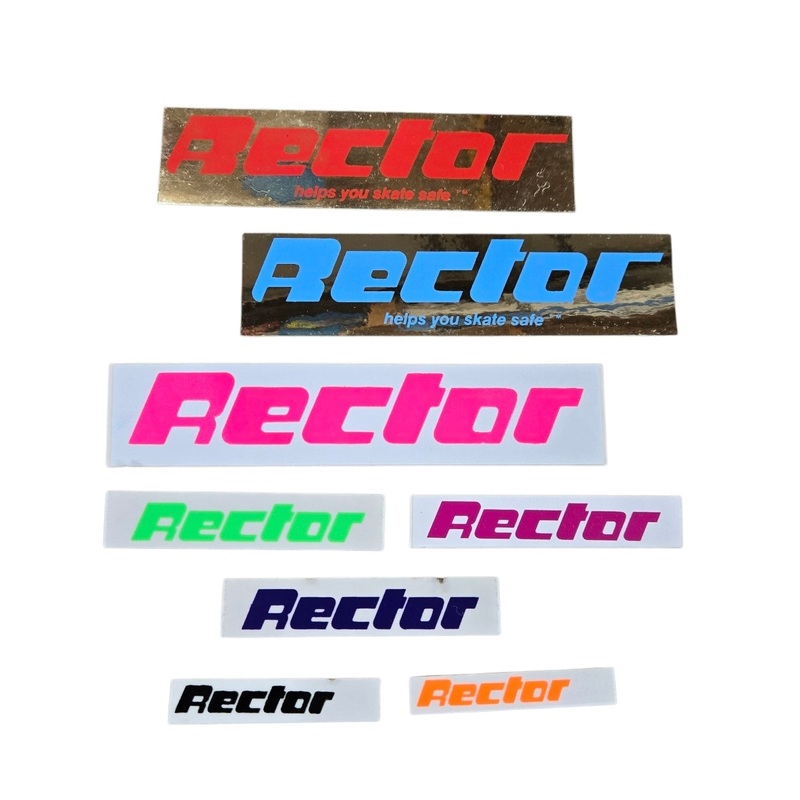 Vintage 70s 80s Rector Pads STICKER Set (Set of 8)