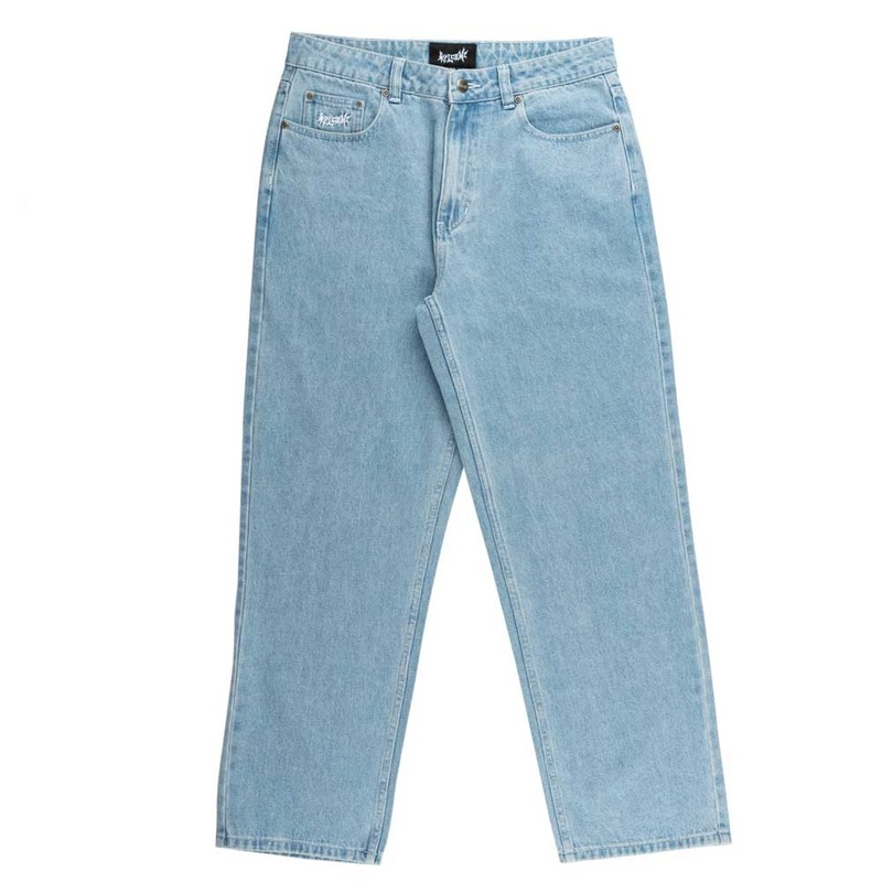 Welcome Immortal Loose Straight Fit Jeans 30 Washed Blue