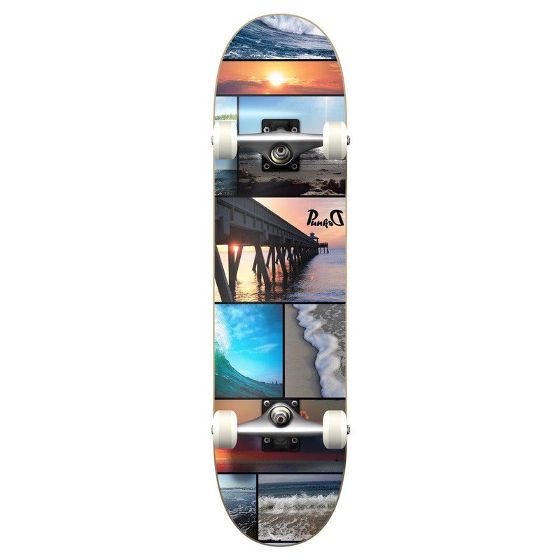 Yocaher Graphic Complete 7.75″ Skateboard – Seaside Complete