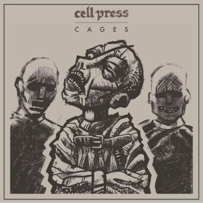 Cell Press  Cages Black Splatter Color Vinyl LP Record
