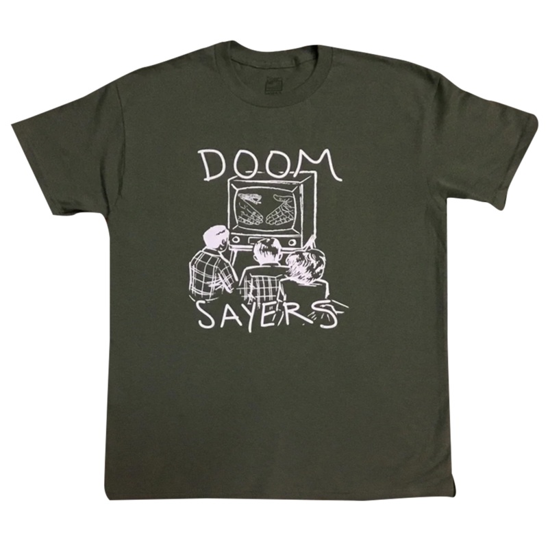 Doom Sayers Doom Kill TV T Shirt Military Green Medium