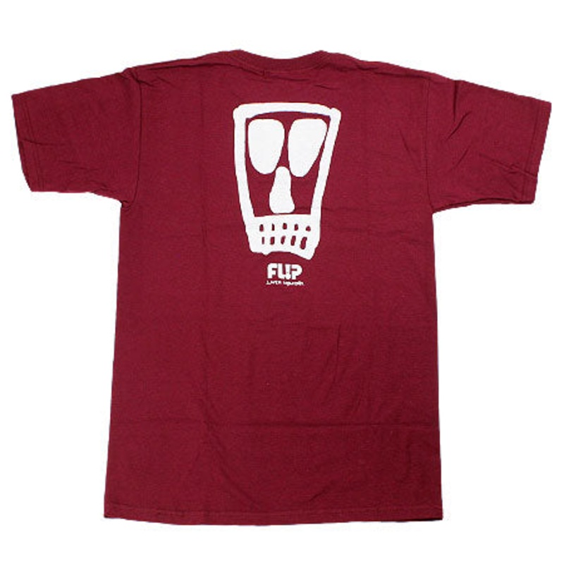 Flip Vato T Shirt Burgundy Extra Large