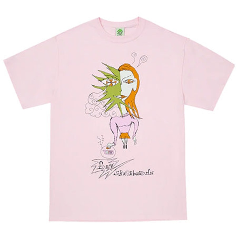 Frog Skateboards Distracted T Shirt Pink Extra Large