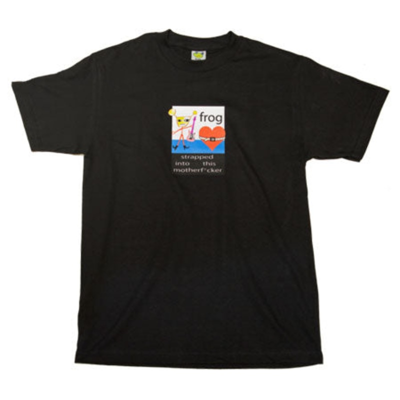 Frog Skateboards Strapped In T Shirt Black Extra Large