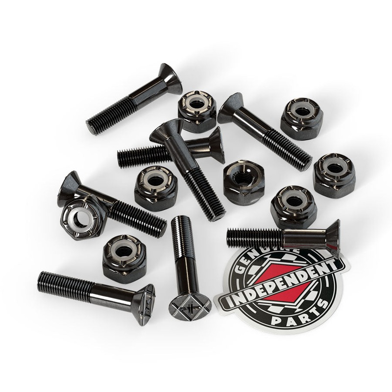 Genuine Parts 1″ Phillips Skateboard Hardware Black