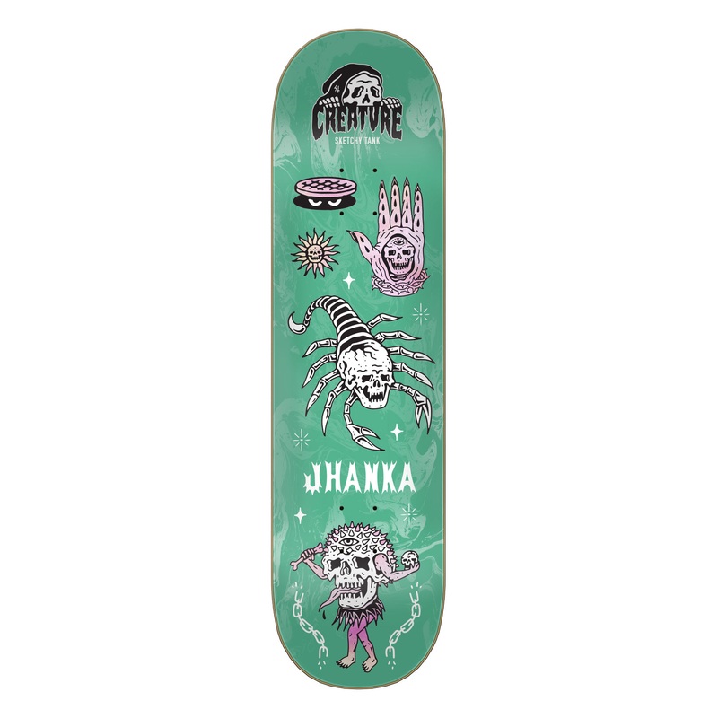 Gonzalez Creature Trippy Tanks VX Deck Skateboard Deck 8.25in x 31.80in Creature