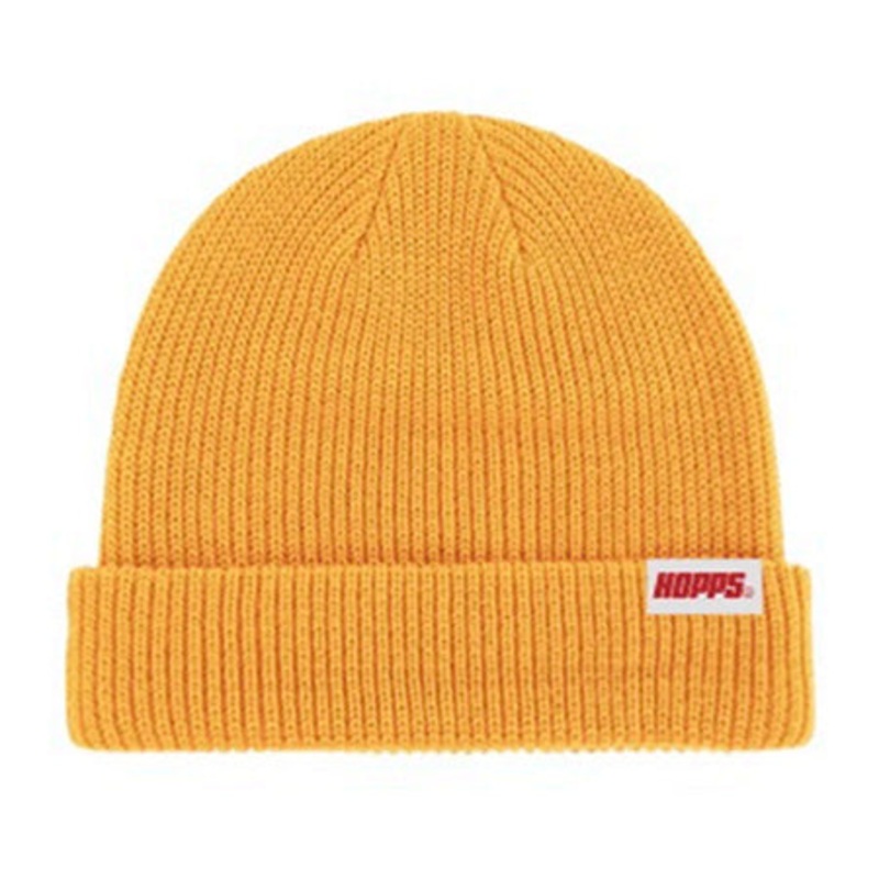 Hopps Tag Beanie Mustard One size fits all