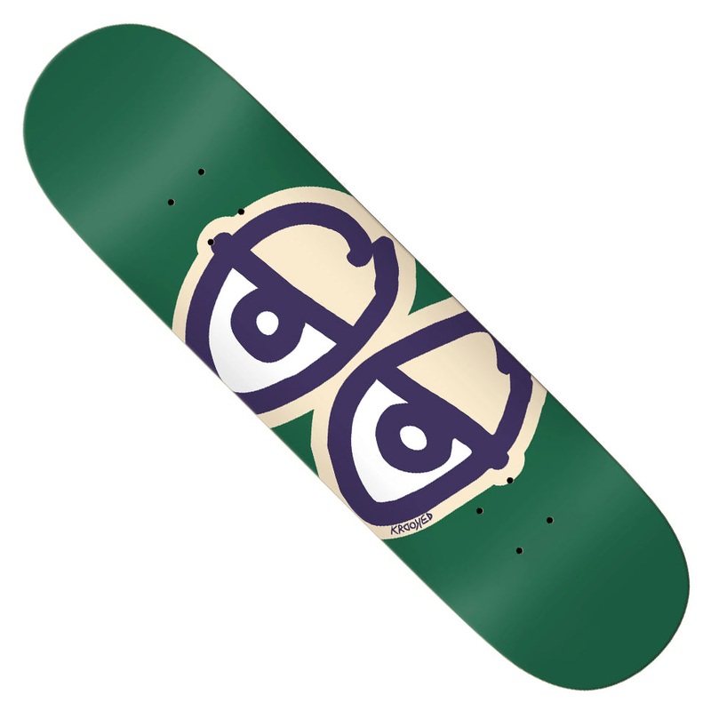 Krooked Team Eyes Green Deck Green 8.5 x 31.8 WB:14.25