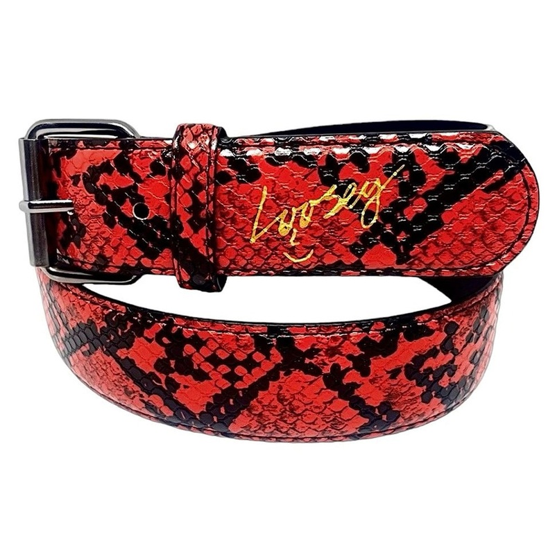 Loosey Red Slither Belt Red One size fits all