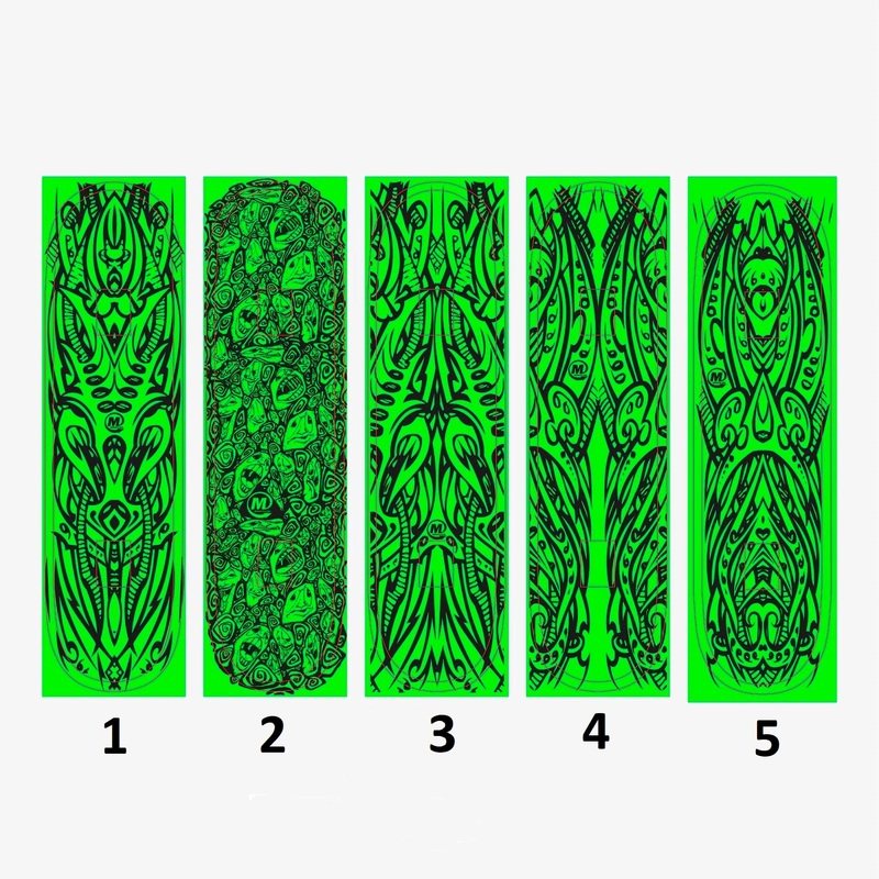 Meericle MFG “Tribal- Clear” 9.0″ Assorted Griptape 1