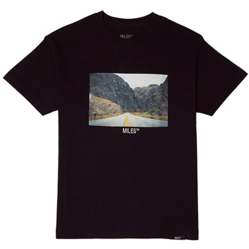 Miles Hit The Road T Shirt Black Small
