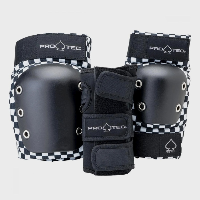 Pro-Tec Street Gear Junior Pads 3 Pack Open – Checker Youth S