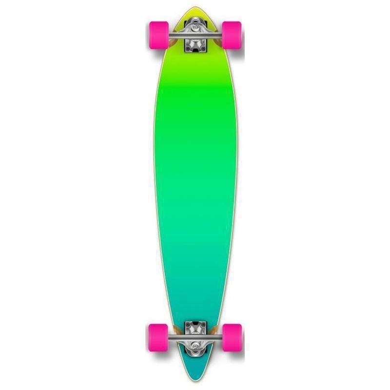 Punked Gradient Green Pintail 40″ Longboard Complete