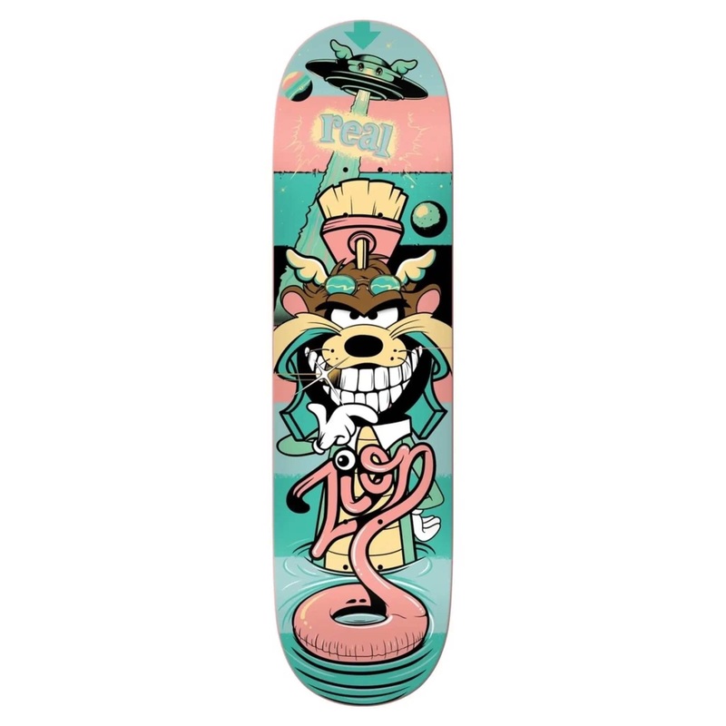 REAL SKATEBOARDS ZION X D FACE DECK 8.50