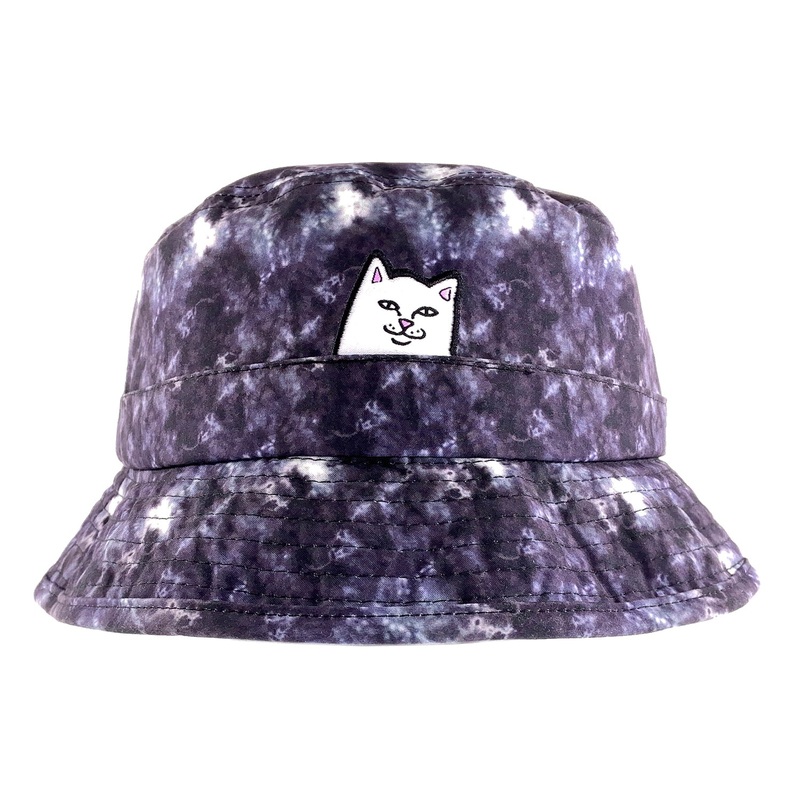 RIPNDIP – Lord Nermal Tie Dye Bucket Hat – Black Wash