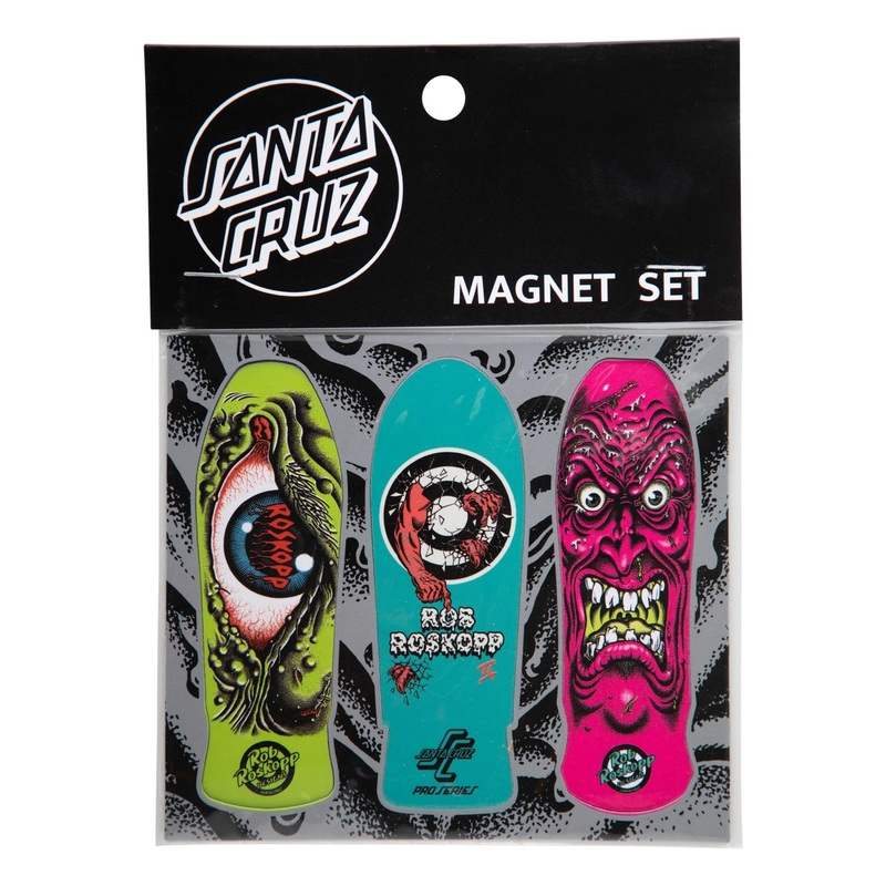 Roskopp Series Collectible Santa Cruz Decks Magnets 3 Pack