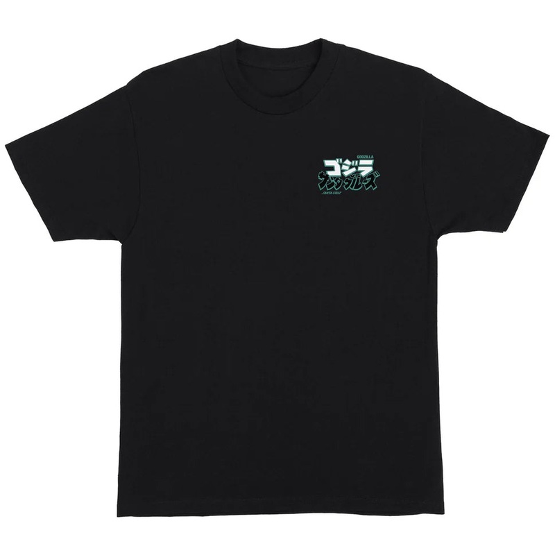 Santa Cruz Godzilla Natas Mothra T Shirt Black Medium