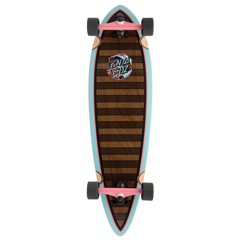 Santa Cruz Wave Dot Splice Pintail Cruzer Skateboard Complete – 9.2 9.2