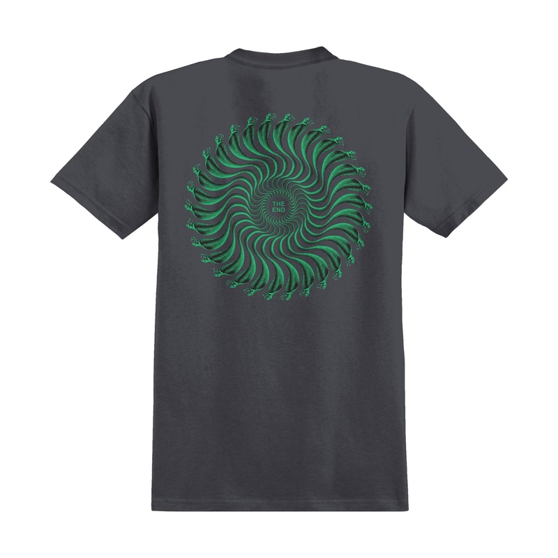 Spitfire Snake Classic Tee Charcoal/Green S